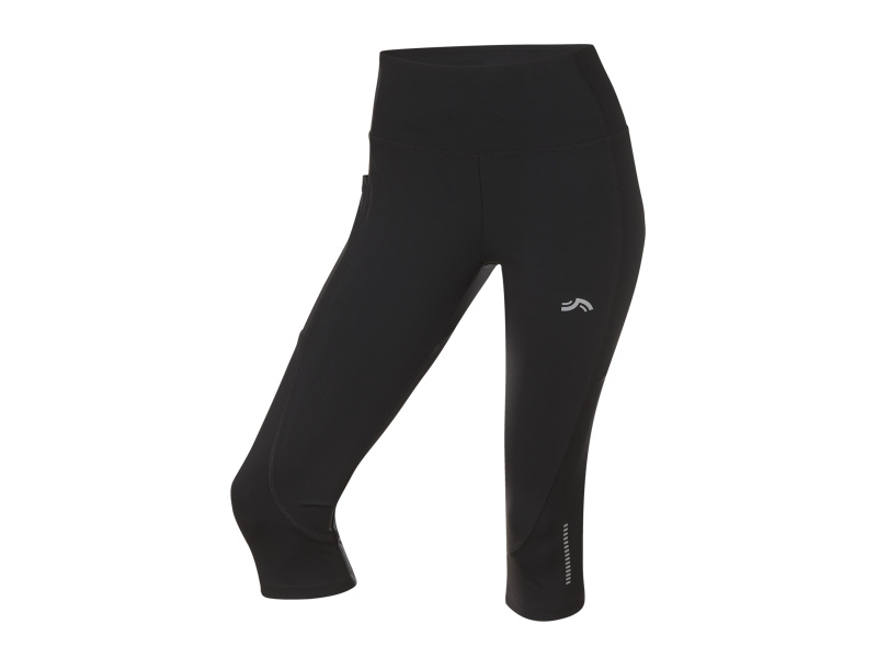 Crivit Dámské funkční capri legíny (XS (32-34), černá)
