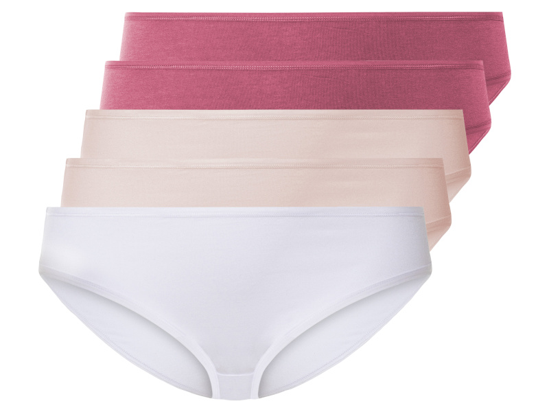 esmara® Dámské kalhotky Xxl, 5 kusů (Xxl (52/54), červená/růžová/bílá)