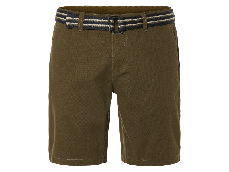 Livergy® Pánské chino bermudy (46, olivová)