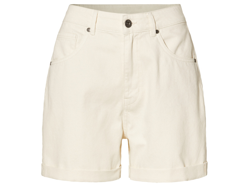 esmara® Dámské džínové šortky (34, krémová)