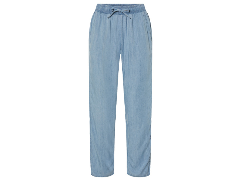 esmara® Dámské kalhoty se širokými nohavicemi (38, světle modrá)