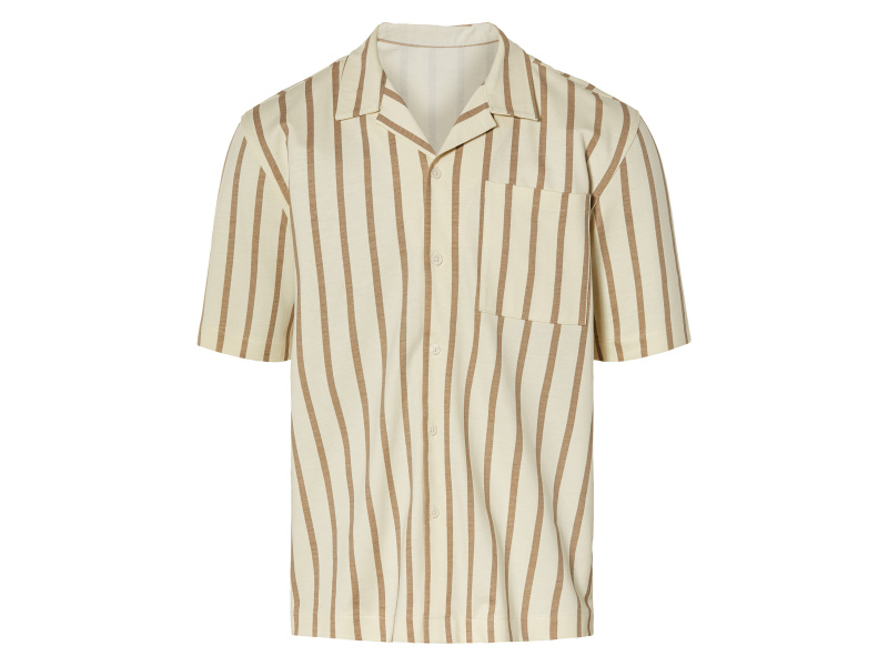 Livergy® Pánská košile (XL (43/44), hnědá/krémová)