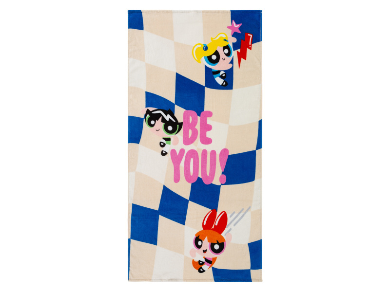 Dětské pončo / Plážová osuška, 100 % bavlna (Plážová osuška Powerpuff Girls)