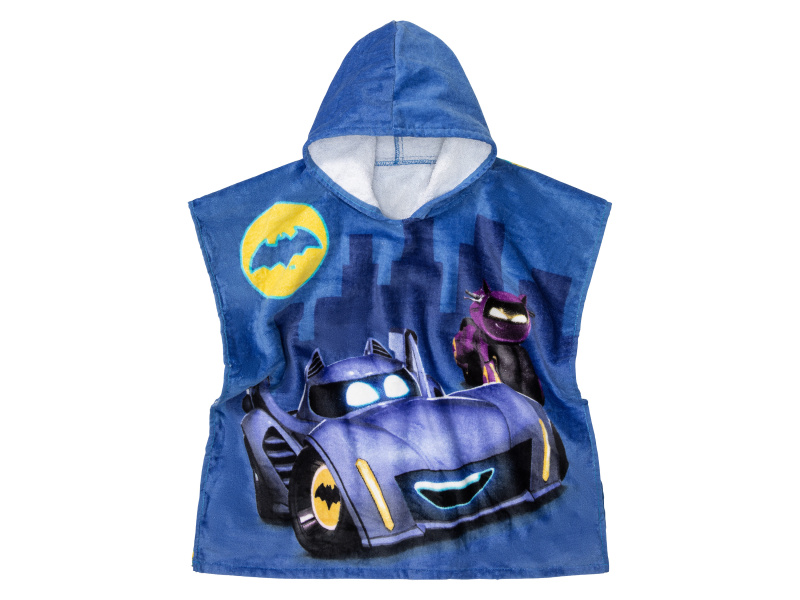 Dětské pončo / Plážová osuška, 100 % bavlna (Pončo Bat Wheels)