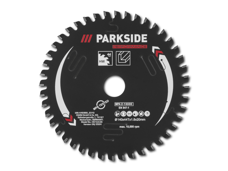 Parkside Performance® Pilový kotouč, Ø 140 mm (hliník, 44 zubů)