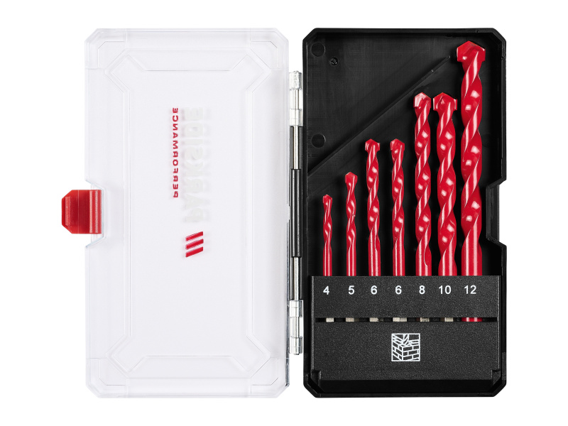 Parkside Performance® Sada vrtáků, 7/8dílná (sada vrtáků do kamene, 7dílná)