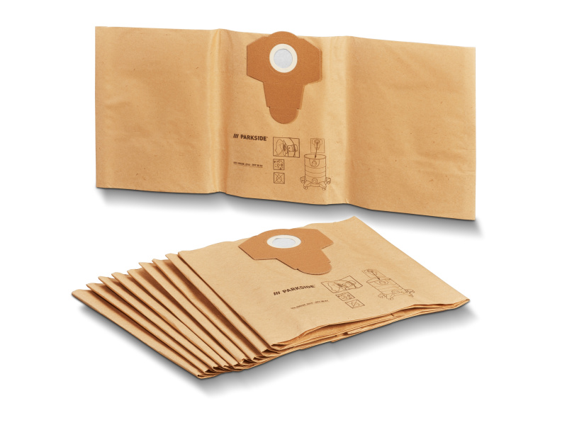 Parkside® Filtrační sáčky PFT 30 A1, 10 kusů / Filtrační sáčky z netkané textilie Pvft 30 A1, 4 kusy (filtrační sáčky, 10dílná sada)