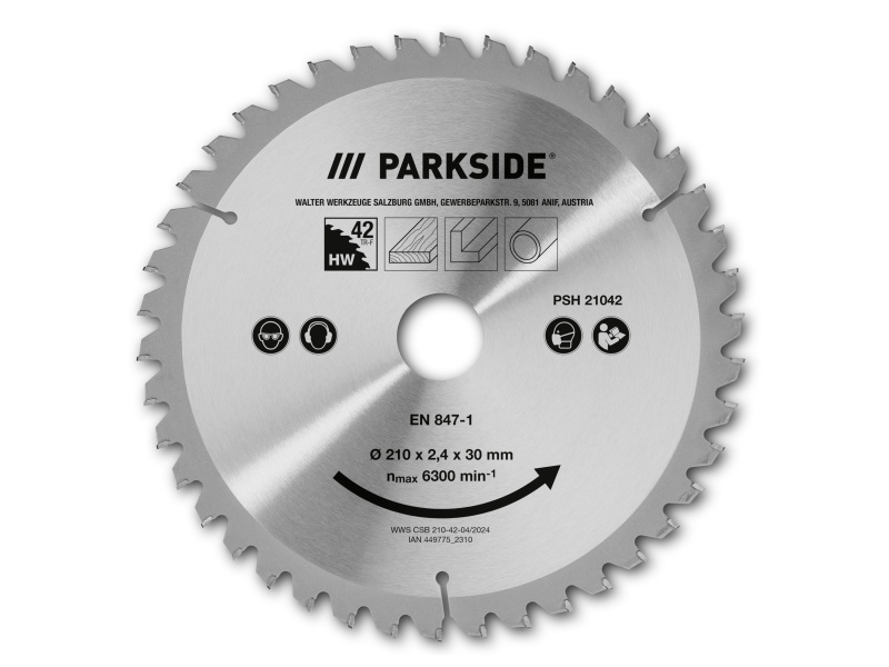 Parkside® Pilový kotouč pro okružní pily PSH 6 A1 (210 mm 42 zubů)
