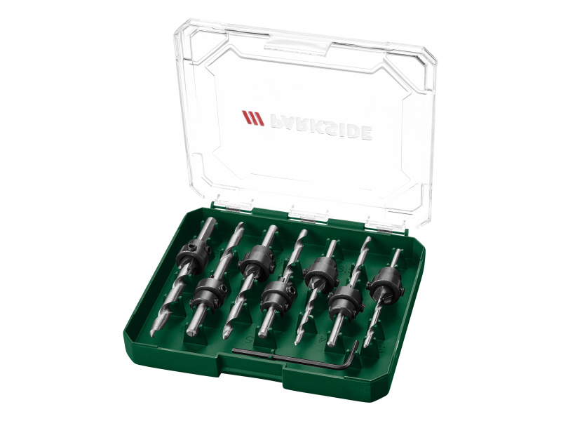 Parkside® Sada vrtáků (sada záhlubníků, 7dílná)
