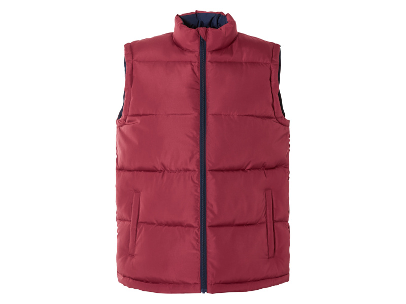 Livergy® Pánská prošívaná vesta (XL (56/58), červená)