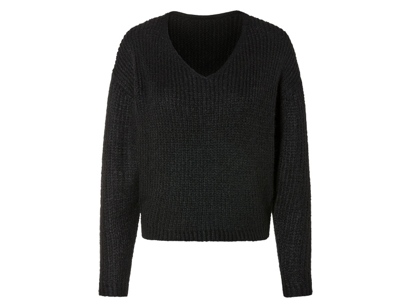 esmara® Dámský pletený svetr (S (36/38), černá)