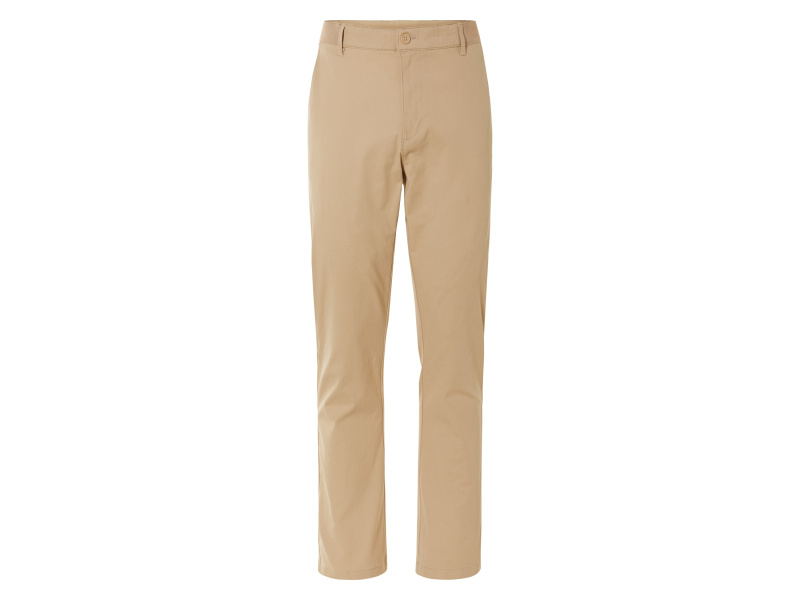 Livergy® Pánské chino kalhoty „Slim Fit“ (52, béžová)