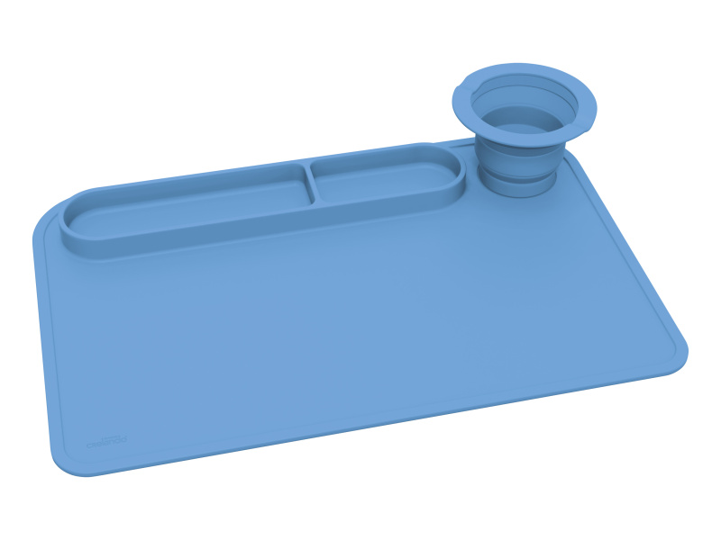 crelando® Kelímek na štětce s podložkou (modrá)