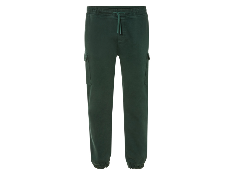 Livergy® Pánské teplákové cargo kalhoty XXL (3Xl, zelená)