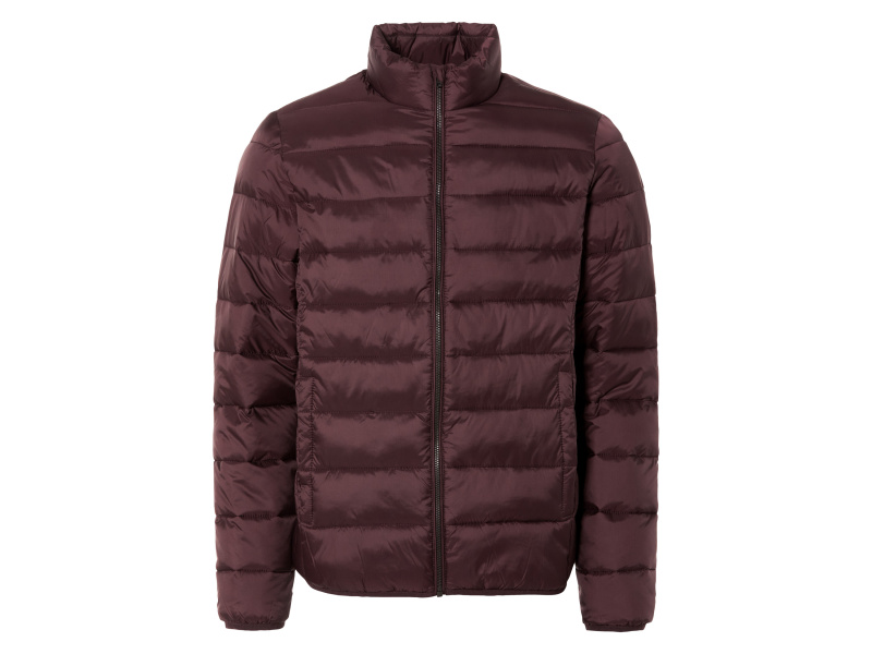 Livergy® Pánská prošívaná bunda (vínově červená, XL (56/58))