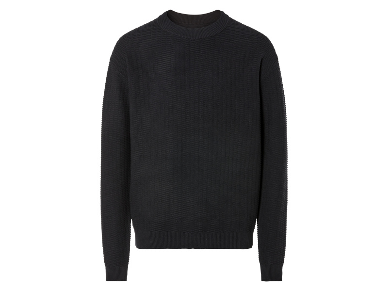 Livergy® Pánský pletený svetr (XL (56/58), černá)