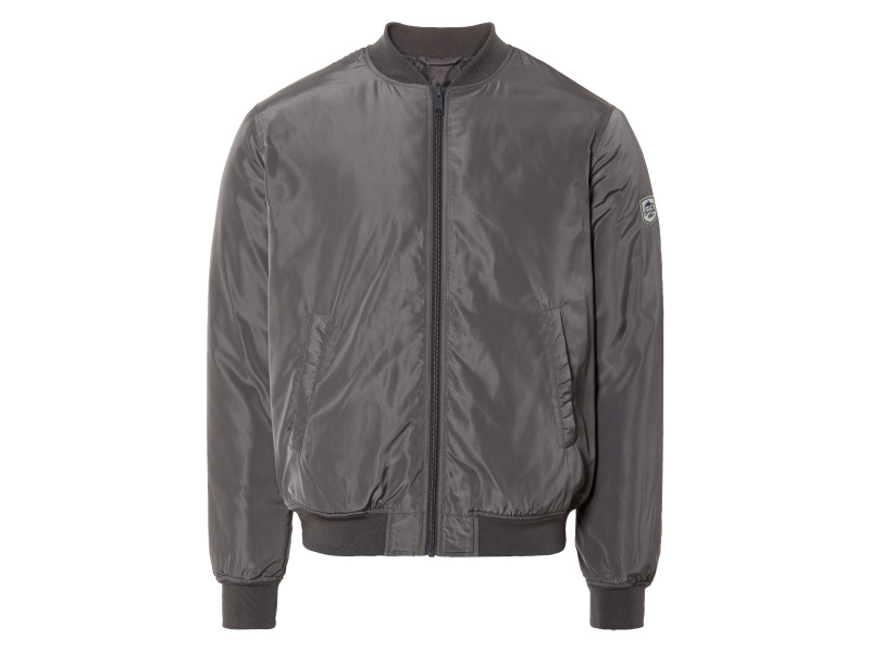 Livergy® Pánská bunda bomber (M (48/50), tmavě šedá)
