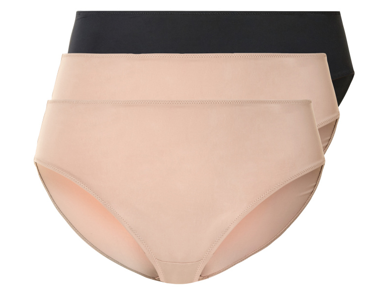 esmara® Dámské kalhotky Xxl, 3 kusy (XL (48/50), černá/béžová)