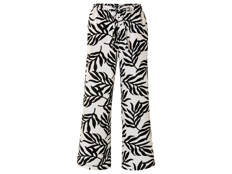 esmara® Dámské lněné kalhoty (34, krémová)