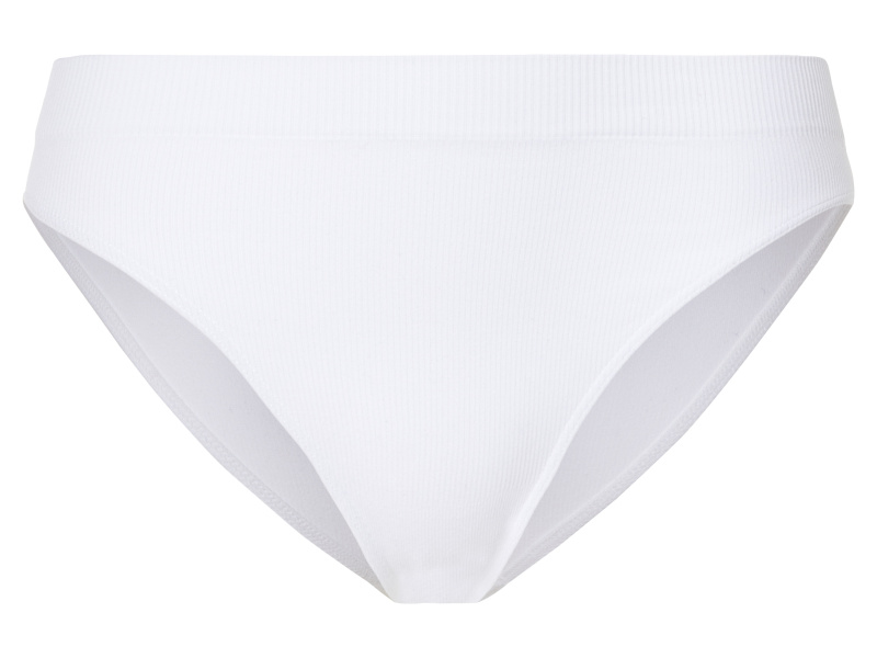 esmara® Dámské bezešvé kalhotky, 2 kusy (S (36/38), bílá)