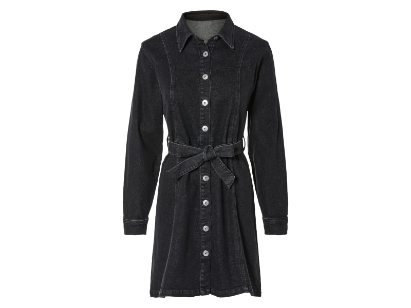 esmara® Dámské džínové šaty (46, černá)