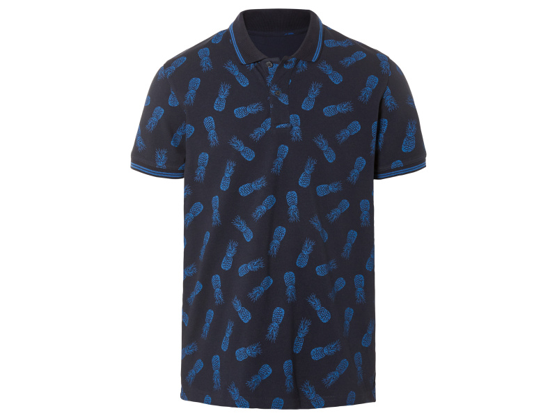 Livergy® Pánské polotriko "Regular Fit" (S (44/46), vzorovaná / námořnická modrá)