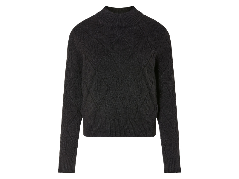 esmara® Dámský pletený svetr (S (36/38), černá)