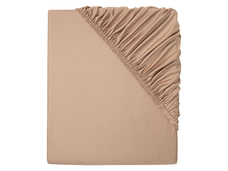 Livarno home Napínací prostěradlo z mikrovlákna, 140–160 x 200 cm (hnědá)