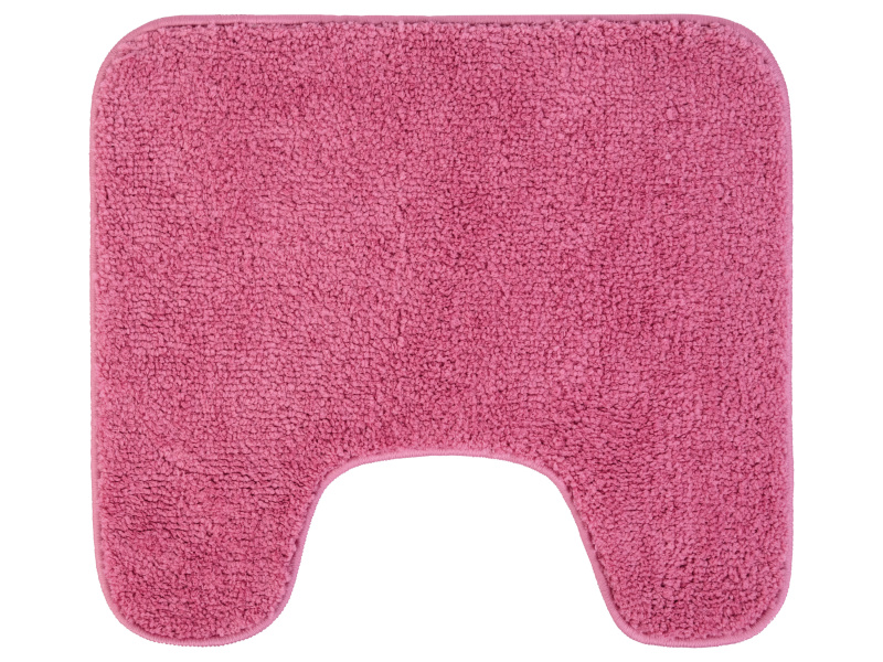 Livarno home Sada koupelnových předložek, 2dílná (s WC výřezem, růžová)