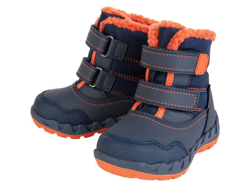 lupilu® Dětská zimní obuv (navy modrá / oranžová, 23)
