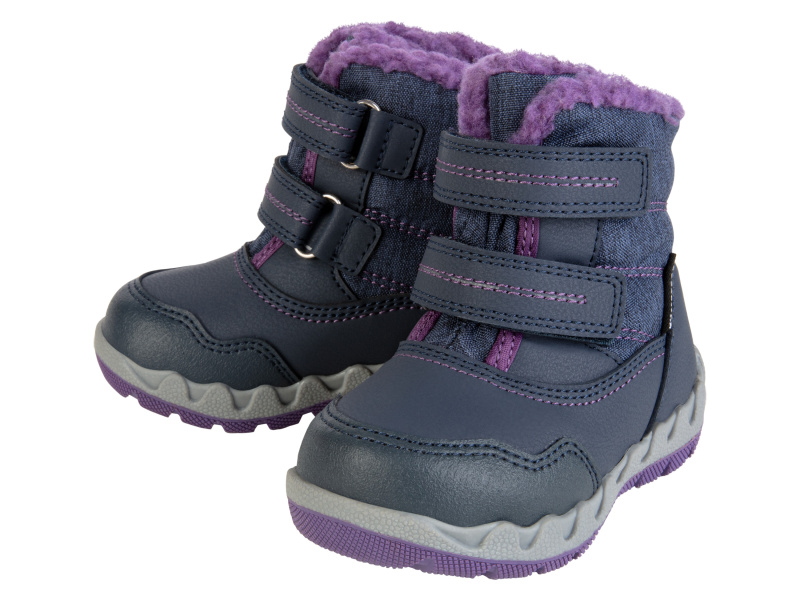 lupilu® Dětská zimní obuv (navy modrá / lila fialová, 22)