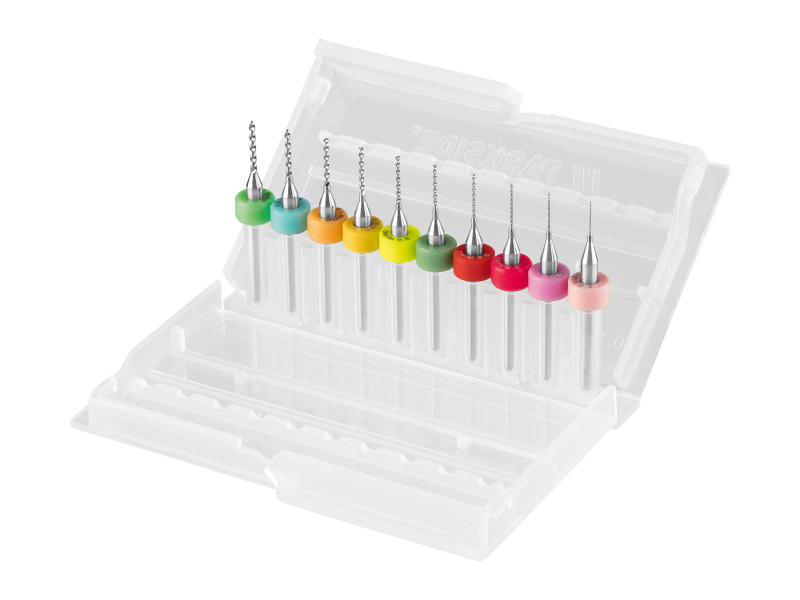 Parkside® Sada mikrovrtáků / Sada mikrofrézek (mikrovrtáky 0,3–1,2 mm)