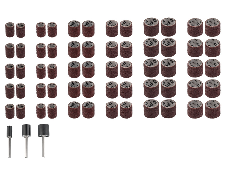 Parkside® Příslušenství pro jemnou vrtací brusku Pzmg 6 A1 (sada brusných válečků, 63dílná)