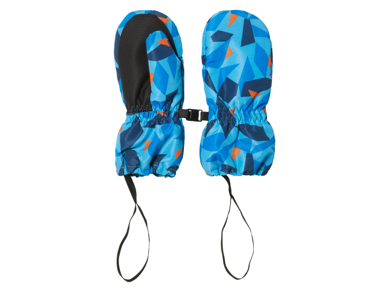 lupilu® Dětské rukavice (2 (2-4 let), vzor modrá / oranžová)