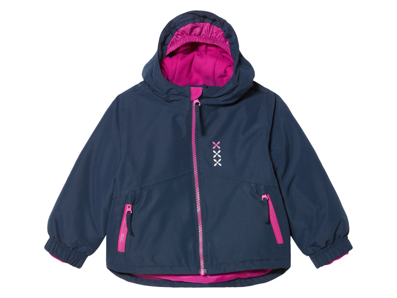 lupilu® Dívčí lyžařská bunda (98/104, navy modrá / růžová)