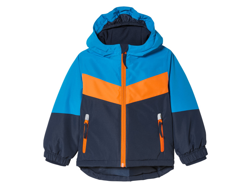 lupilu® Chlapecká lyžařská bunda (110/116, námořnická modrá / oranžová / modrá)