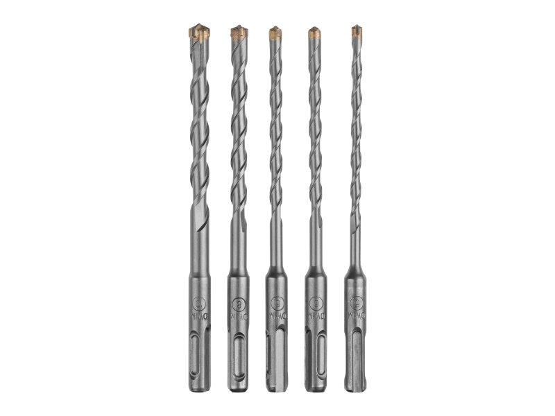 Parkside Performance® Sada SDS vrtáků pro vrtací kladiva / SDS plochý sekáč (vrták Psbsp 5 A1, 5 kusů)