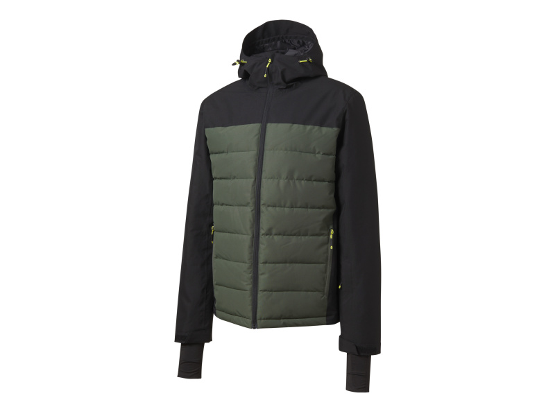 Crivit Pánská lyžařská bunda (XL (56/58), černá/khaki)