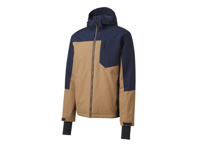 Crivit Pánská lyžařská bunda (XL (56/58), navy modrá / žlutá)