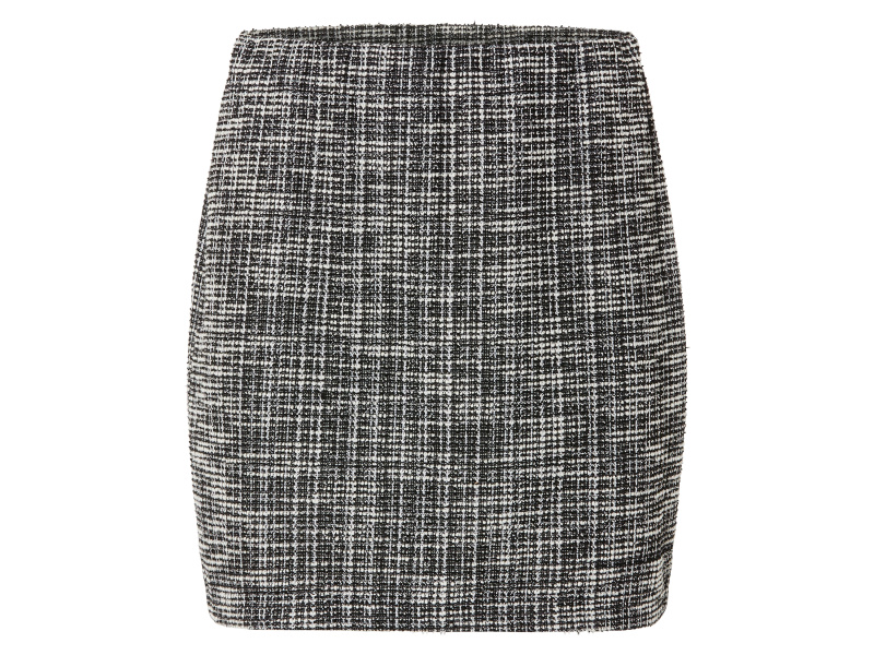 esmara® Dámská tvídová mini sukně (S (36/38), černá)