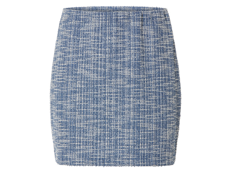 esmara® Dámská tvídová mini sukně (XS (32/34), modrá)