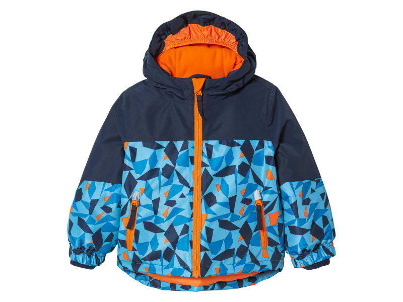 lupilu® Chlapecká lyžařská bunda (86/92, vzor / navy modrá / oranžová / modrá)