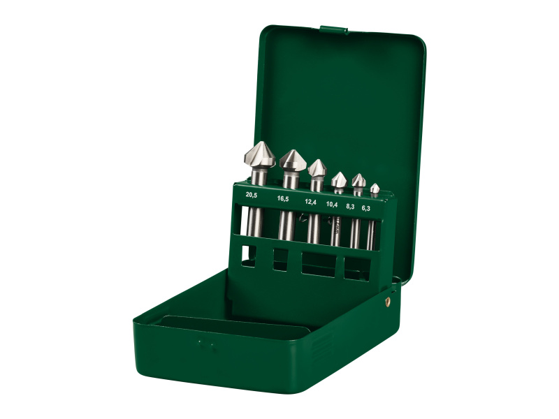 Parkside® Sada HSS vrtáků (sada HSS kuželových a odhrotovacích záhlubníků, 6dílná)