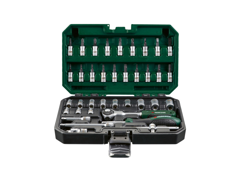 Parkside® Sada ráčen (37dílná sada rotačních ráčen)