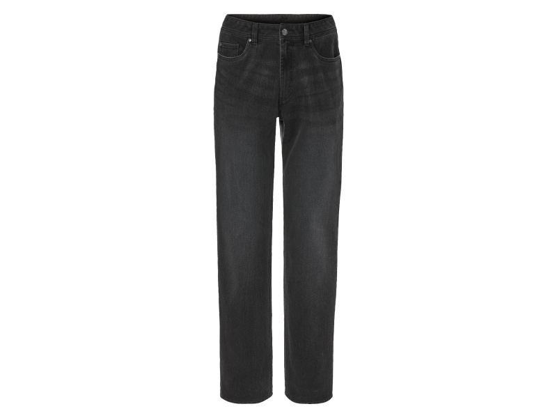 Livergy® Pánské termo džíny "Straight Fit" (54 (38/32), tmavě šedá)