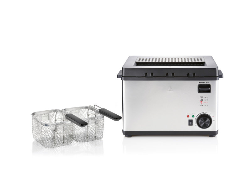 Silvercrest® Kitchen Tools Fritéza z nerezové oceli, 8,4L, 2 000 W