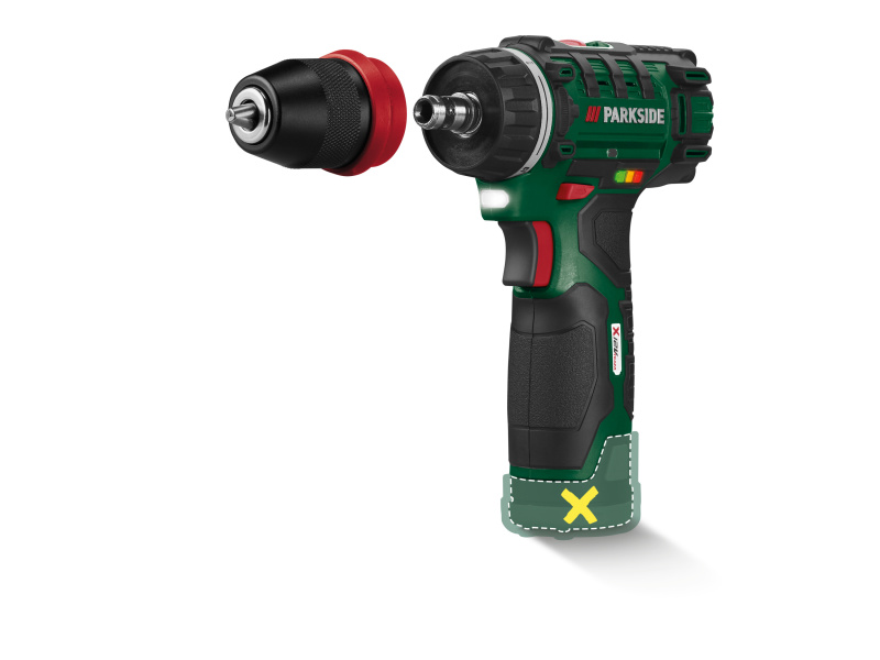 Parkside® Aku vrtací šroubovák Pbsa 12 E4 – bez akumulátoru a nabíječky