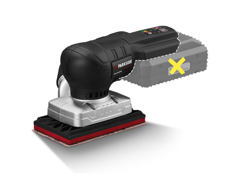 Parkside Performance® Aku vibrační bruska Pamsp 20-Li A1 / Aku excentrická bruska Paesp 20-Li A1 – bez akumulátoru a nabíječky (aku vibrační bruska 20