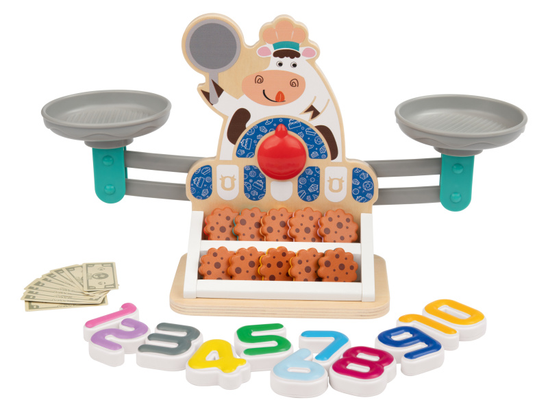 Playtive Dřevěná motorická hračka kuchyňské pomůcky (váha)