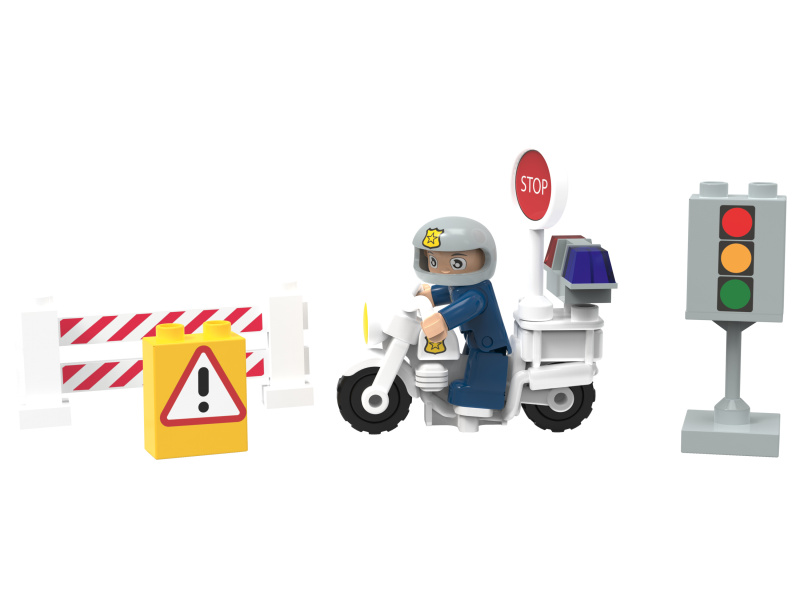 Playtive Clippys Stavebnice S (policejní motorka)